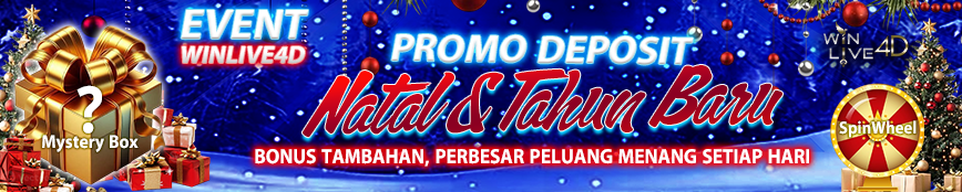 PROMO DEPOSIT SPESIAL NATAL & TAHUN BARU WINLIVE4D!